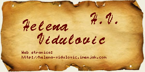 Helena Vidulović vizit kartica